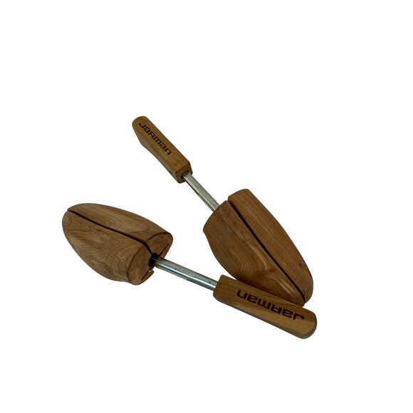 VTG Jarman L Wood Shoe Trees By Rochester Adjustable Cedar Shoe Stretchers 8372 - Picture 4 of 7